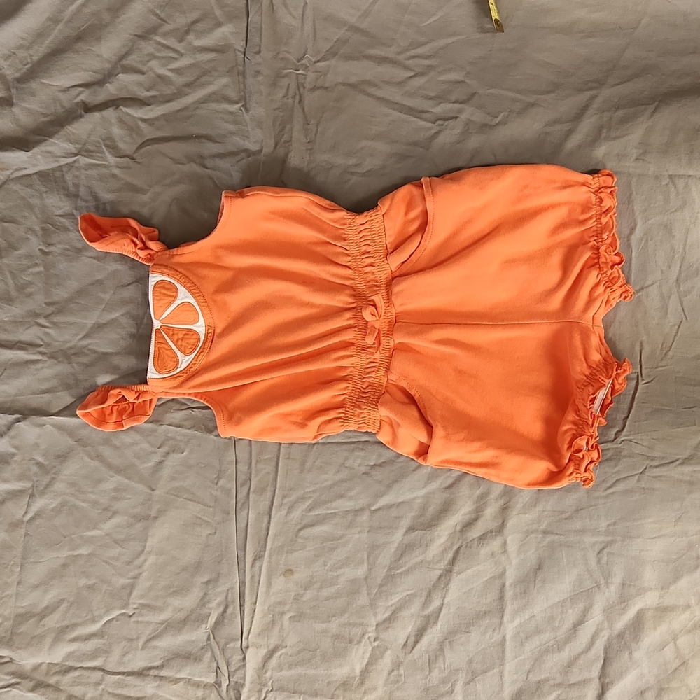 Gymboree sz 5T orange romper Citrus Cooler line 🍊